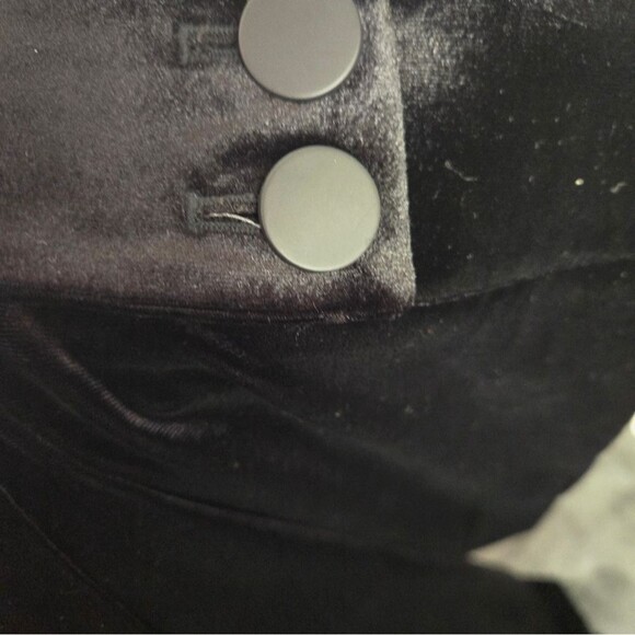 Calvin Klein Whitney Velvet Evening Wide Leg Pants Sz 8 Black - Picture 5 of 12